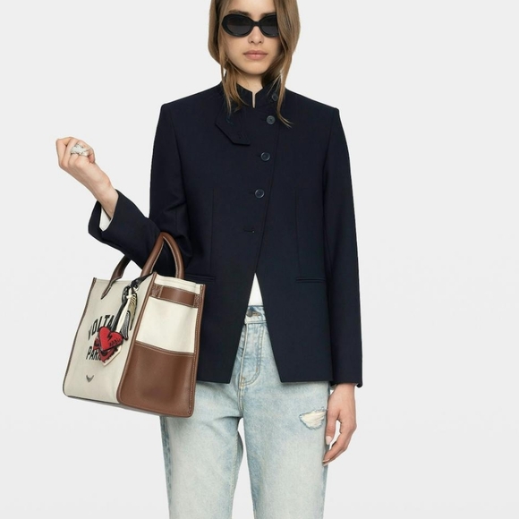 Zadig & Voltaire Jackets & Blazers - Big Sale! Zadig & Voltaire Verysa Navy Asymmetrical Blazer